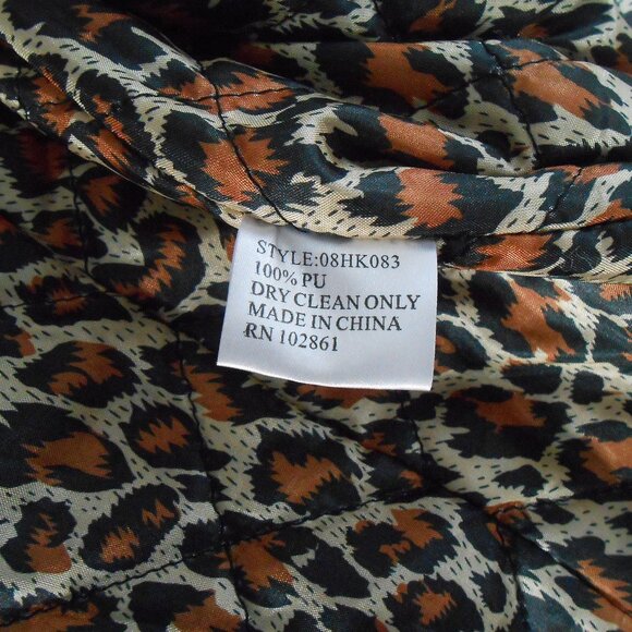 ADORE FAUX LEATHER MOTO JACKET-REMOVABLE FAUX FUR COLLAR-EXCELLENT - Picture 9 of 11